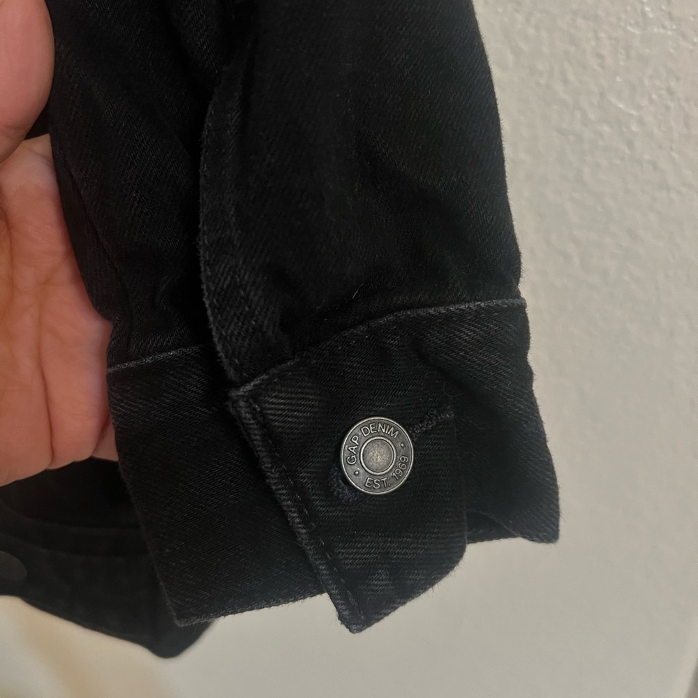 Gap Studded oversized icon Black
Denim Jacket new moto medium jean punk biker - Picture 11 of 14